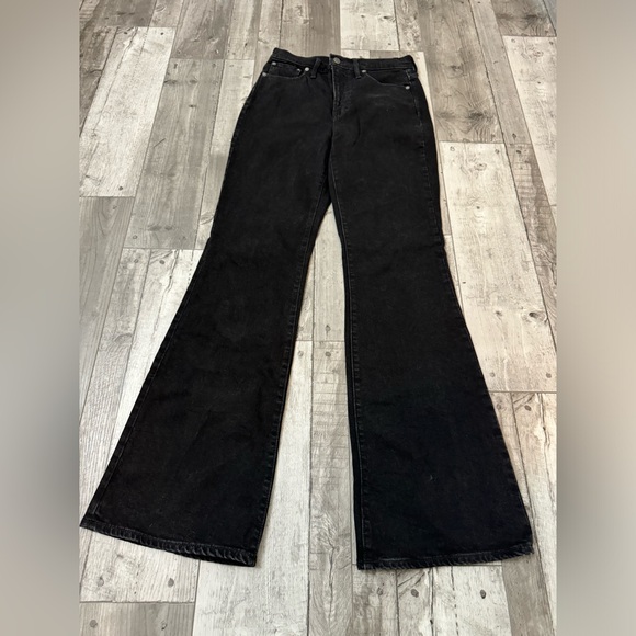 Madewell Denim - Madewell Jeans Womens Solid Black Denim Perfect Vintage Flare 27 T Tall